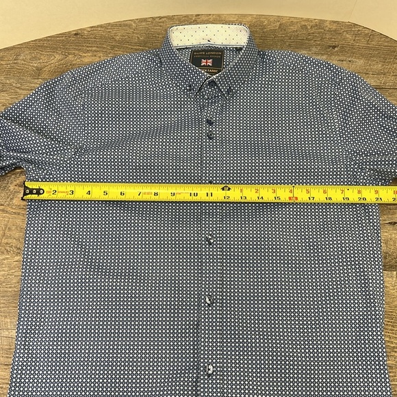 Guide London Premium Range Men’s Short Sleeve Button Down Shirt Size Medium - Picture 4 of 11